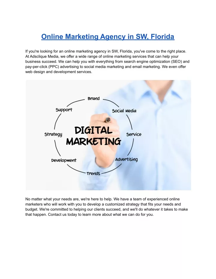 online marketing agency in sw florida