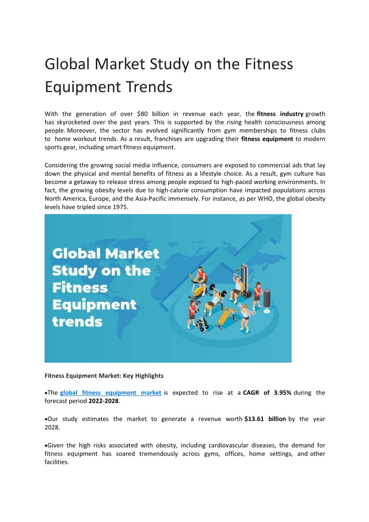 global market study on the fitness equipment