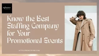 know the best staffing company for your