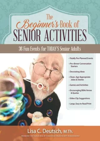 full D!ownload  (pdF) The Beginner's Book of Senior Activities: 36 Fun Even
