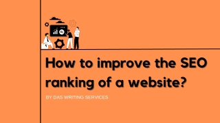 how to improve the seo how to improve