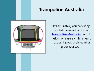 Trampoline Australia