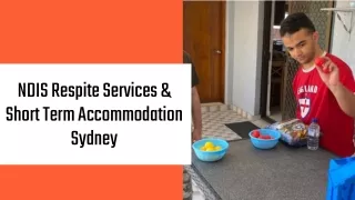 NDIS Respite Services & Short Term Accommodation Sydney