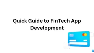 Quick guide to fintech app development