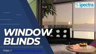 window blinds | Spectra Blinds