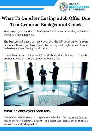 what to do after losing a job offer