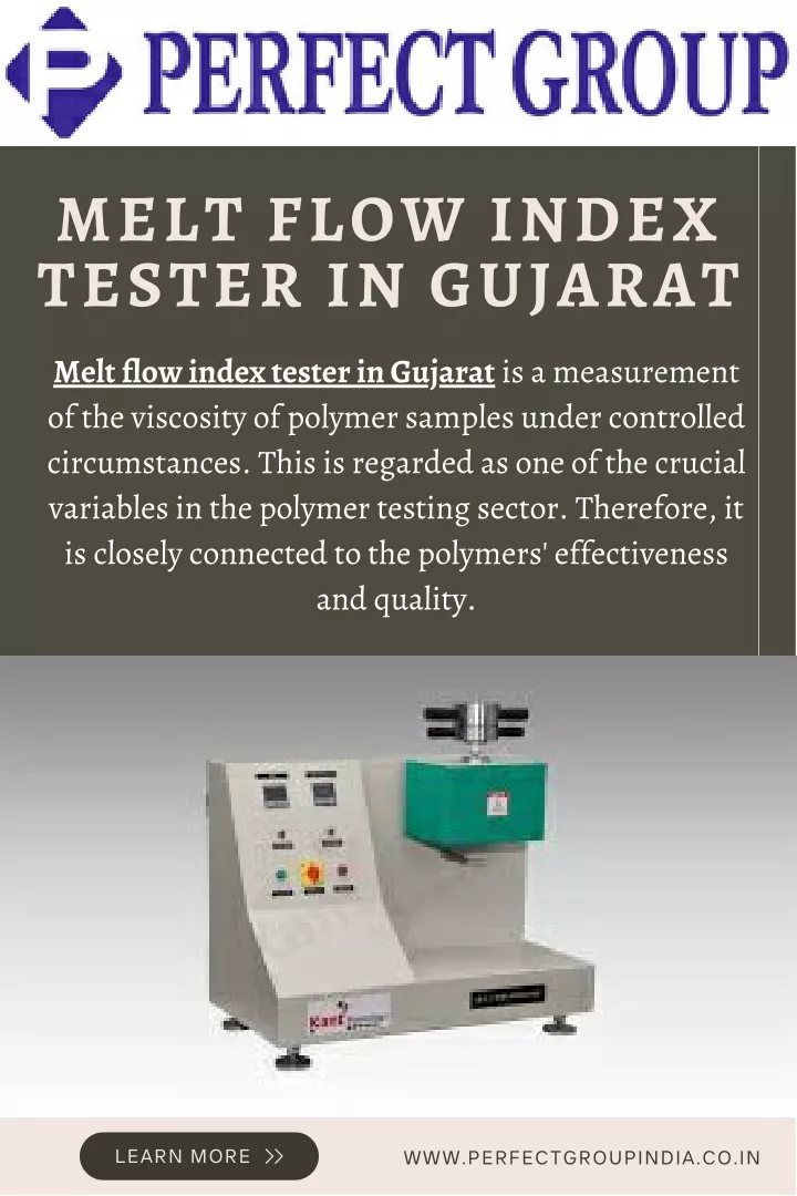 melt flow index tester in gujarat