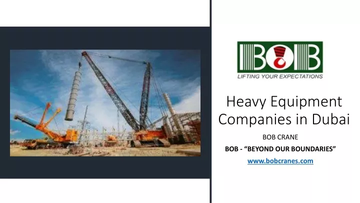 heavy equipment companies in dubai