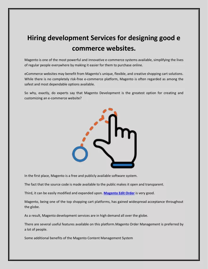 hiring development services for designing good