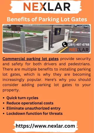 Benefits of Parking Lot Gates