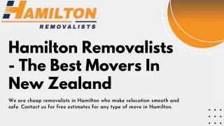 Best House Movers in Hamilton| Hamilton Removalists