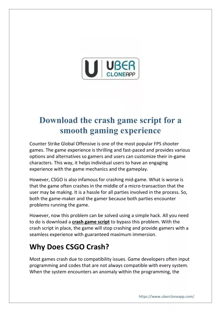download the crash game script for a smooth