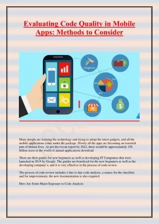 evaluating code quality in mobile apps methods