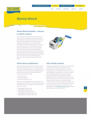 atlantic winch selector guide