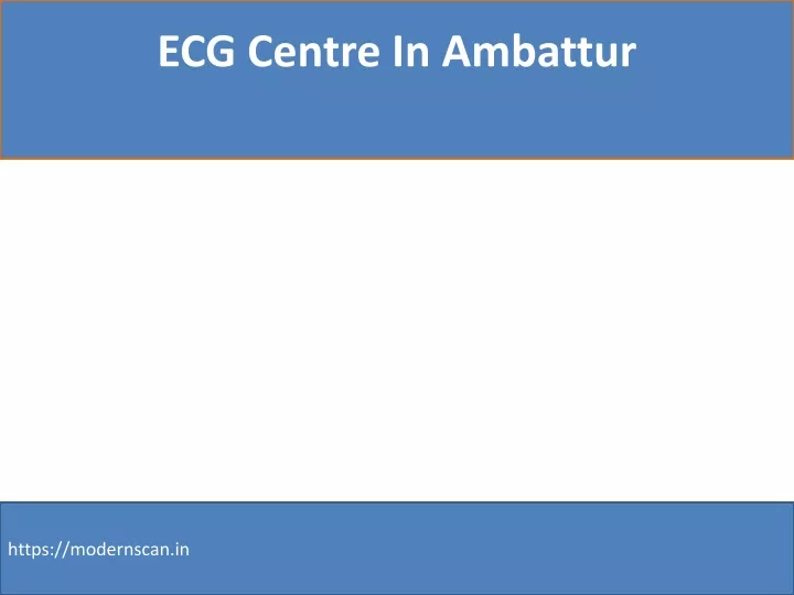 ecg centre in ambattur