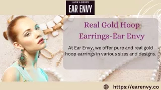 Get Real Gold Hoop Earrings | Now in UK