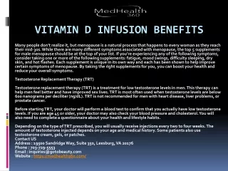 Vitamin D Infusion Benefits