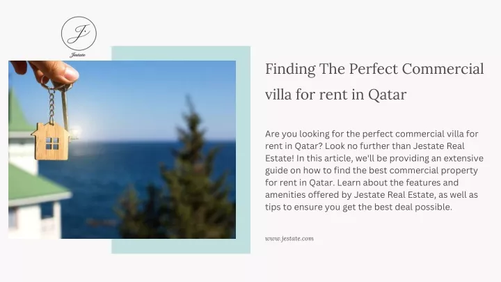 finding the perfect commercial villa for rent