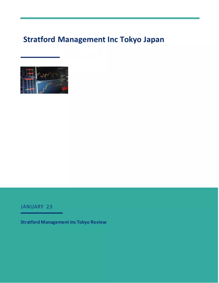 stratford management inc tokyo japan