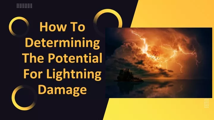 how to determining the potential for lightning
