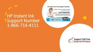 HP Instant Ink Support Number 1-866-714-4111