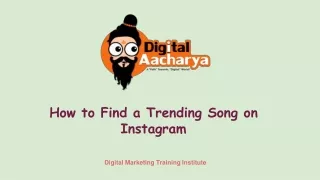 how to find a trending song on instagram