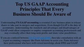 top us gaap accounting principles that every business should be aware of