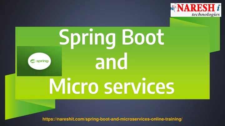 spring boot and micro services