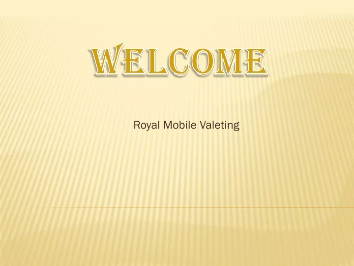 royal mobile valeting