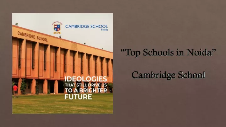 top schools in noida cambridge school