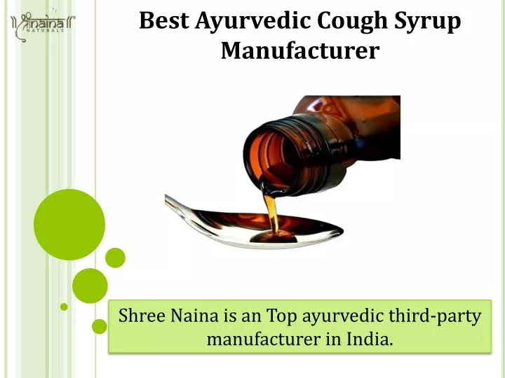best ayurvedic cough syrup manufacturer
