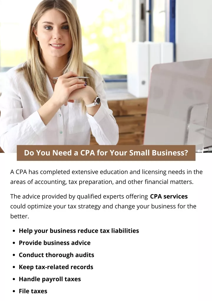 do you need a cpa for your small business