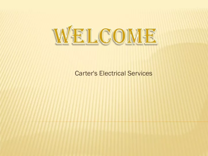 carter s electrical services