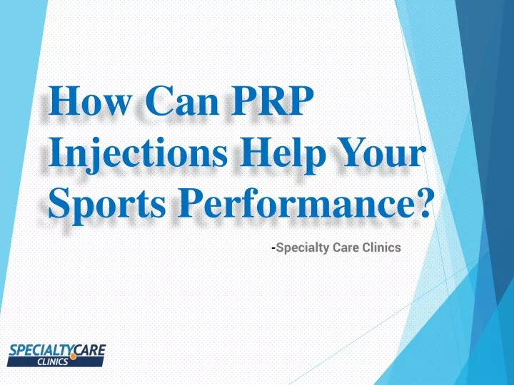 how can prp injections help your sports performance