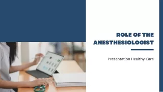 Alan Kaye Shreveport Explains Role of the Anesthesiologist