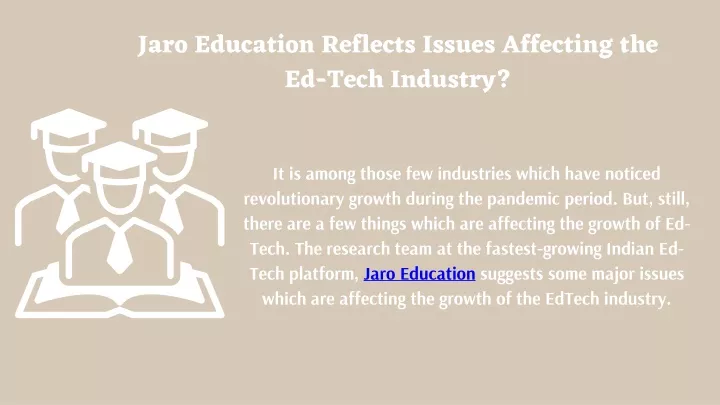 jaro education reflects issues affecting