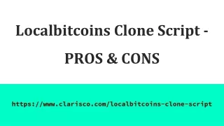 localbitcoins clone script pros cons