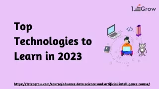 top technologies to learn in 2023