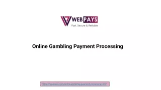 online gambling payment processing