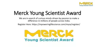 Young scientist award In India