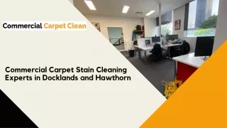 Commercial Carpet Stain Cleaning Experts in Docklands and Hawthorn