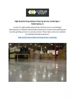 High Quality Polyurethane Flooring Service Cambridge  Cipkarepoxy.ca - slide 1
