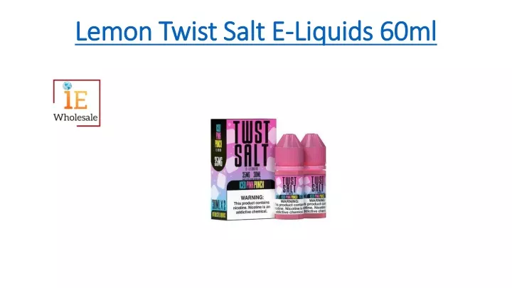 lemon twist salt e liquids 60ml