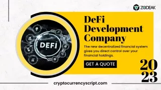 DeFi Development Company - Zodeak