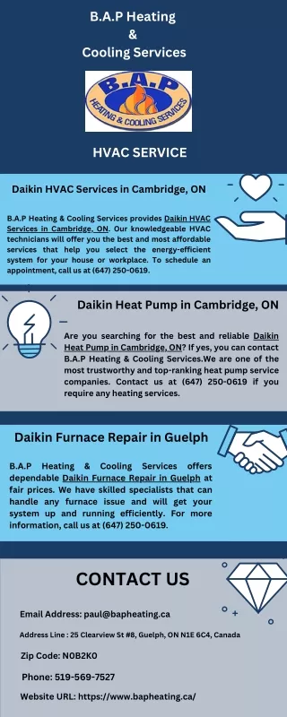 Daikin HVAC Services in Cambridge, ON