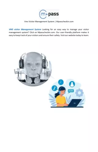 Vms Visitor Management System  Mpasscheckin