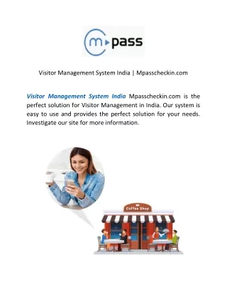 Visitor Management System India  Mpasscheckin