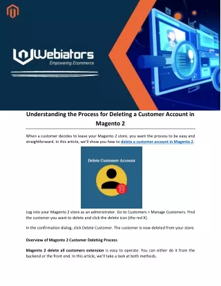 understanding the process for deleting a customer