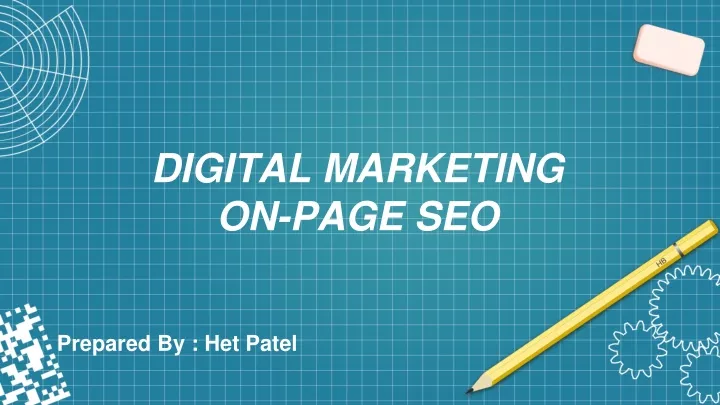 digital marketing on page seo