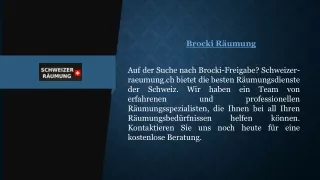 Brocki Räumung | schweizer-raeumung.ch